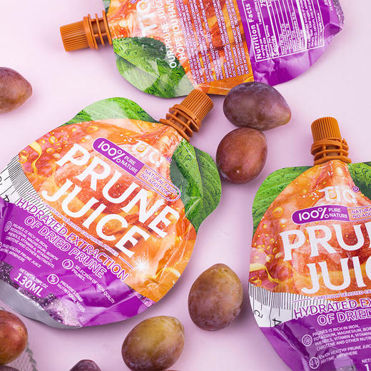 【买2袋半价】TIQ西梅汁养出好状态“嗯嗯”更畅快纯西梅果汁天然健康鲜果榨汁镀铝袋便携装开袋即食正宗加州西梅原生态味道 商品图4