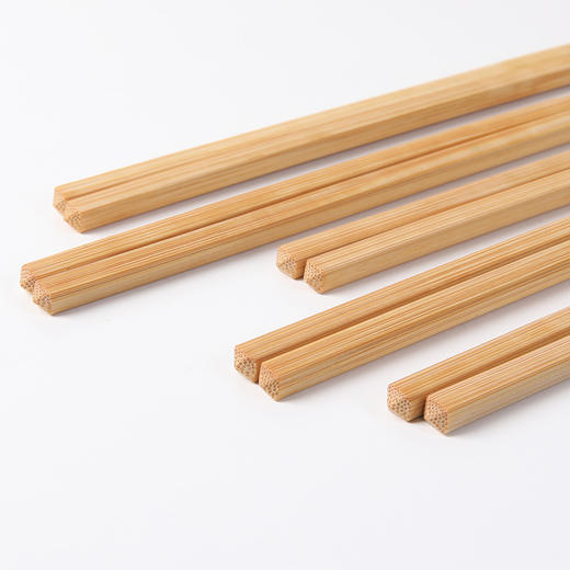 美丽雅竹筷子家用天然无漆无蜡木质木筷木头耐高温家庭筷 商品图3