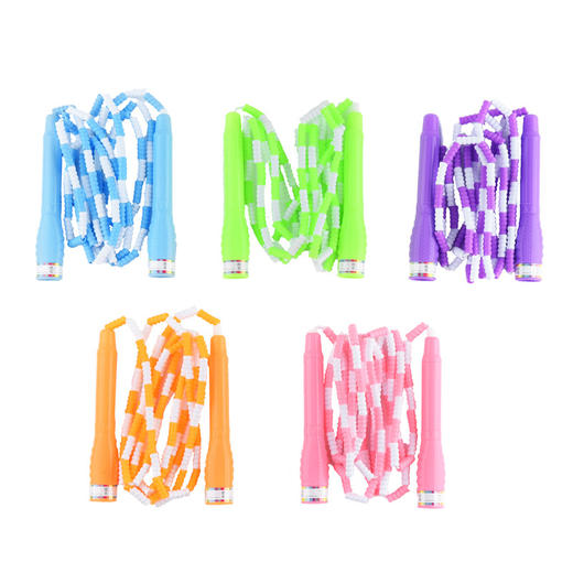 【更软更韧更耐磨的竹节跳绳】 为儿童和初学者设计 2.8米可调节绳长 任意跳不打结 自带签名条 学生练习用跳绳 商品图4