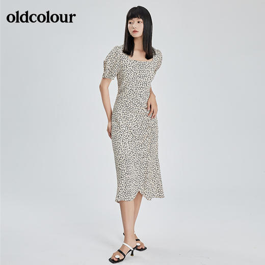 oldcolour2022夏季新品碎花连衣裙BO22101062B 商品图4