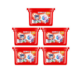 奥妙3合1洗衣凝珠18颗三效合一抑菌洁净护色189g*5盒