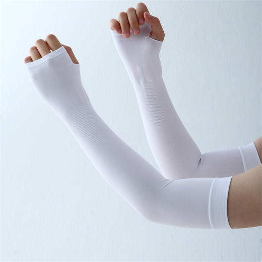 【凉感冰丝】小黄鸭成人款防晒冰袖-2双 商品图4