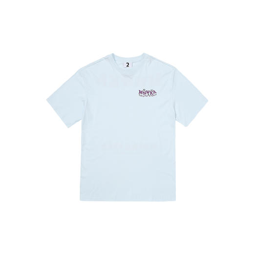 MISHKA大眼球潮牌2022春夏新品后背个性印花基础版圆领短袖T恤M21100059M 商品图4