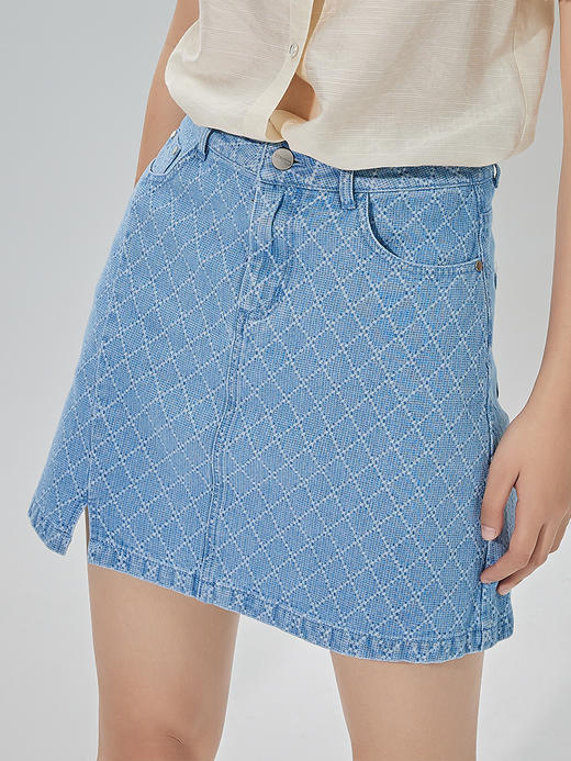 oldcolour2022夏季新品通勤休闲牛仔裙子BO21065073B 商品图1