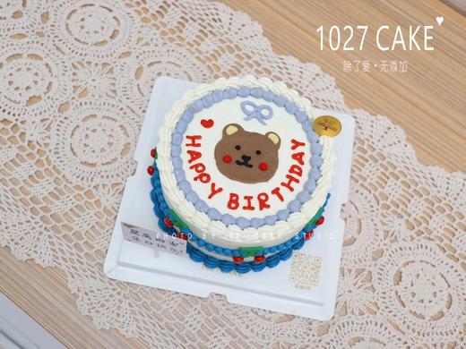 1027CAKE |  手绘蛋糕 ins风  小熊 商品图0