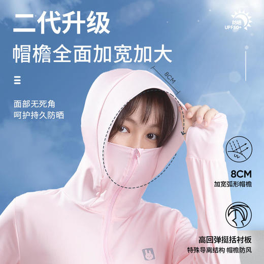 【冰丝凉感】Lisivin小兔子二代亲子防晒衣冰丝凉感防晒面料降温且透气性好 商品图3