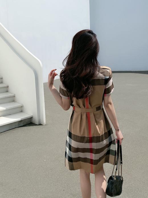 女格仔短袖连衣裙125866 商品图1