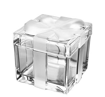 捷克进口/BOHEMIA波西米亚进口水晶玻璃带盖水果斗欧式家居装饰首饰盒礼物糖果盒 商品图0