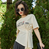 oldcolour2022夏季新品设计感短袖T恤女BO22021052B 商品缩略图0