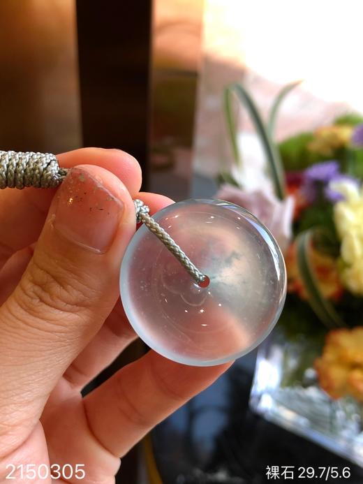 2150305，玻璃飘花平安扣裸石，69999。 商品图7