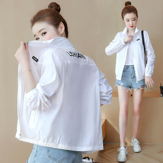 AHM-xde620 2022年夏季新款短款防晒衣女韩版防紫外线百搭透气防晒服薄外套 商品图0