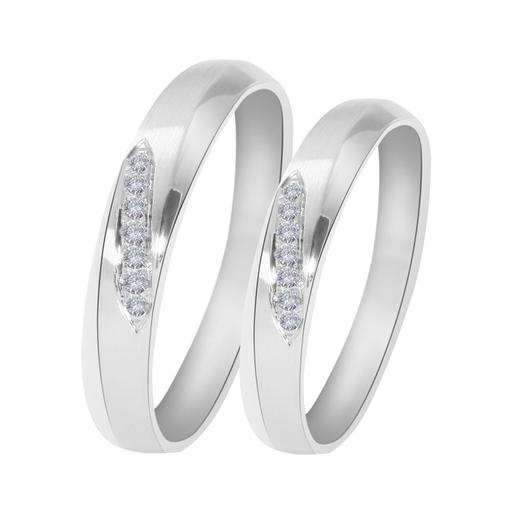 瑞恩男女款情侣对戒 18K金钻石情侣戒一对 商品图0