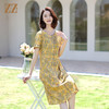 佐尔美2022夏季新款 桑蚕丝真丝弹力斜纹绸连衣裙女E12LS97 商品缩略图1