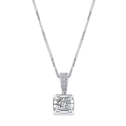 瑞恩臻爱系列18K金钻石吊坠DRBTPE098 商品图0