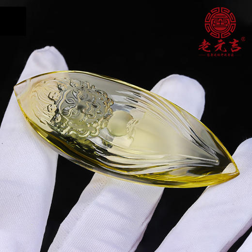 元吉黄水晶黄财神吊坠 水晶佛像雕刻件 商品图1