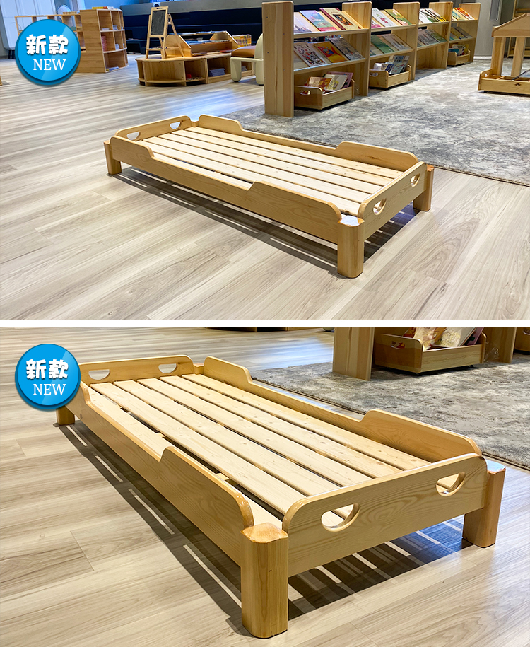 幼儿园实木午睡床