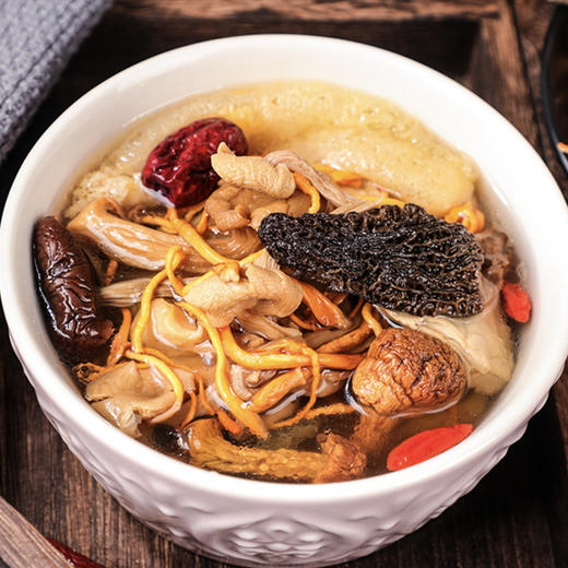 云南昭通盐津山珍七彩菌汤包科学配比加入名贵野生菌70g/盒*2盒装 商品图1