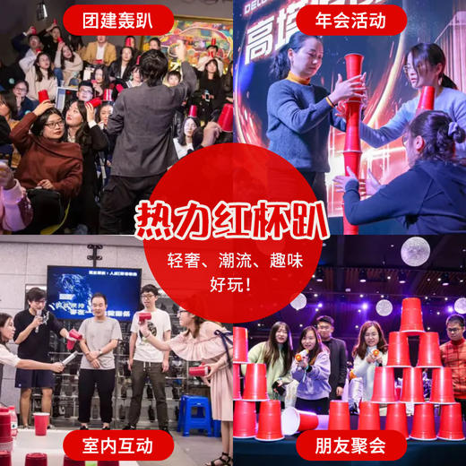 热力红杯趴派对聚会道具轰趴盒子派对红杯酒吧beerpong游戏杯 商品图2