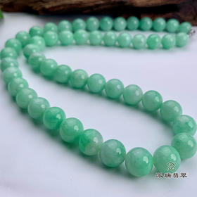 派瑞翡翠 翡翠塔珠项链 糯种 绿色