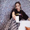 MISHKA大眼球潮牌2022春夏新品 立体渐变绣花圆领短袖T恤男女同款M21100086M 商品缩略图2