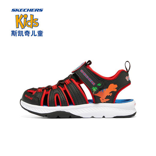 小斯凯奇儿童凉鞋童鞋夏季男童镂空透气中大童包头沙滩鞋407102L 商品图0