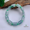 派瑞翡翠 翡翠手链 糯冰种 绿色 飘花 商品缩略图0