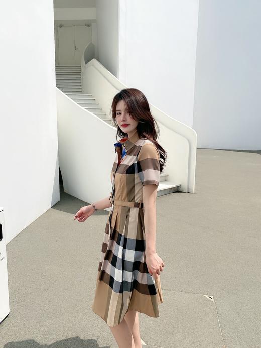 女格仔短袖连衣裙125866 商品图7