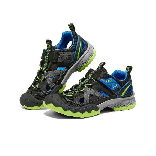 小斯凯奇男童时尚渔夫鞋2022款包头凉鞋儿童沙滩鞋407031L 商品图2