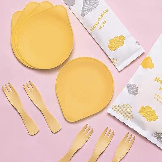 一次性餐盘/刀叉盘补充装，适用于标配餐具不够时补拍此链接加量/随蛋糕一起下单不单卖 商品图0