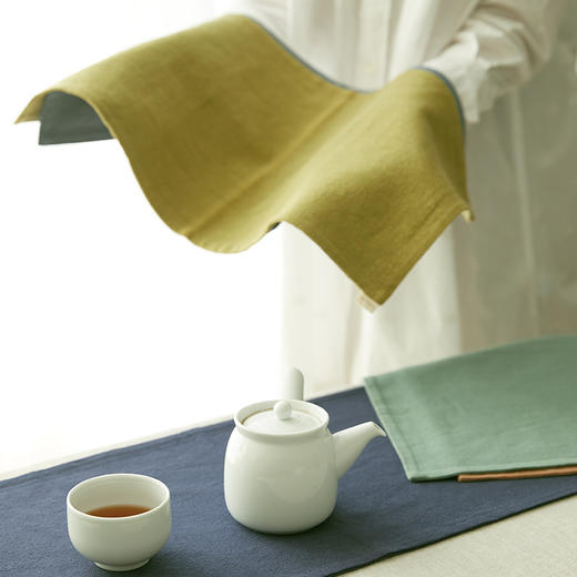 春色亚麻茶巾茶布吸水茶桌垫子 商品图3