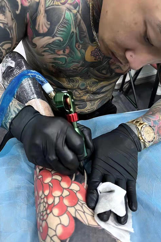 纹身师专用手套黑色耐用加厚一次性丁腈手套赛莫诗惊蛰刺青器材 商品图5