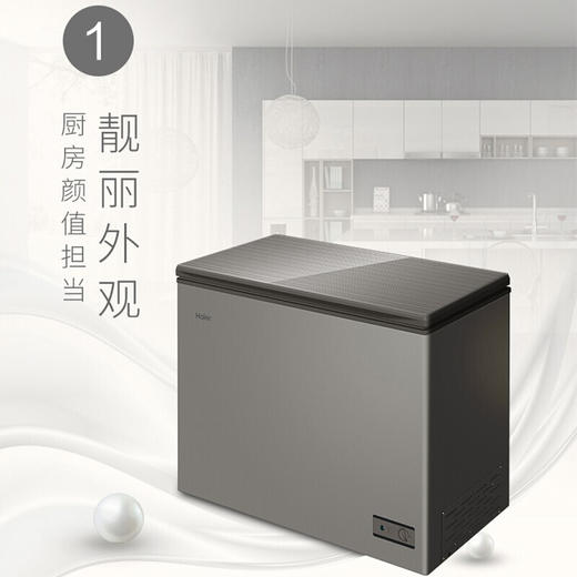 海尔冰柜家用 冷藏冷冻转换小型 冷冻柜 商用冰柜速冻保鲜柜 一级能效 103升 BC/BD-103HMC 商品图4
