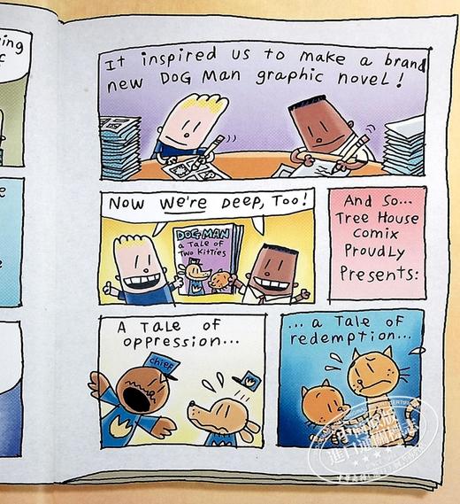 【中商原版】Dog Man 3 A Tale of Two Kitties 神探狗狗3 2021年新版 英文原版进口 儿童桥梁漫画图像小说 小初文学图画小说 商品图6