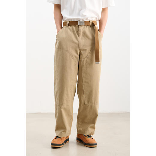 吃茶去chichaqu工装贴布直筒长裤 商品图2