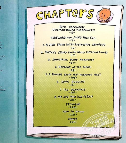 【中商原版】Dog Man 5 Lord of The Fleas神探狗狗05 2021年新版 Captain Underpants同作者 英文原版 儿童桥梁漫画图像小说 商品图4