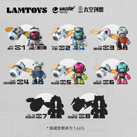 LAMTOYS 变色宇航员航天龙潮玩盲盒