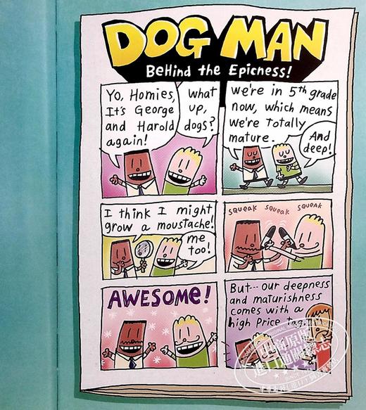 【中商原版】Dog Man 5 Lord of The Fleas神探狗狗05 2021年新版 Captain Underpants同作者 英文原版 儿童桥梁漫画图像小说 商品图5