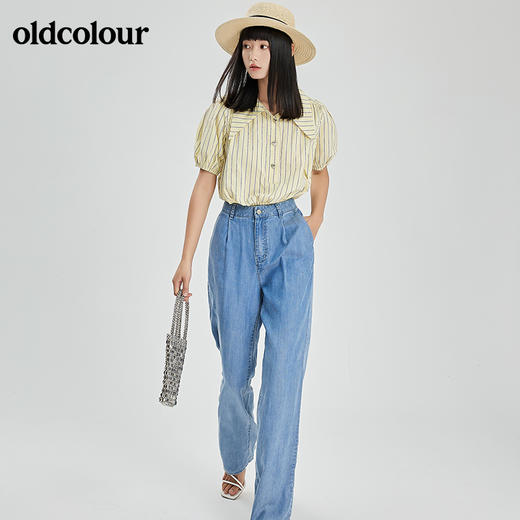 oldcolour夏季新品休闲短袖套头衫女BO22011077B 商品图4