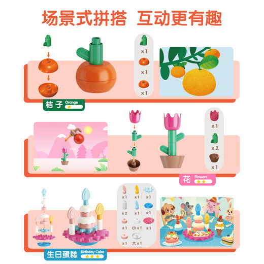 布鲁可启初精灵派对积木桶 商品图2