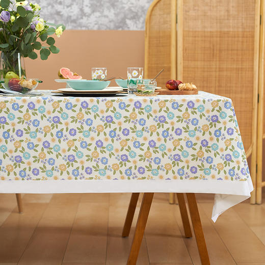 花手鞠系列碎花餐桌布法式田园桌布 商品图0