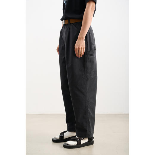 吃茶去chichaqu宽松木匠裤工装长裤 商品图3