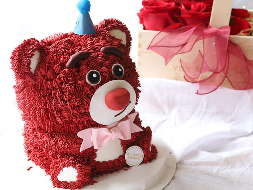 🍓熊立体半翻糖蛋糕 商品图8