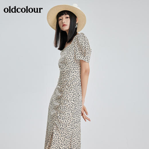 oldcolour2022夏季新品碎花连衣裙BO22101062B 商品图2