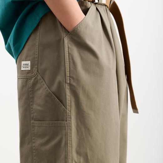 吃茶去chichaqu宽松木匠裤工装长裤 商品图2