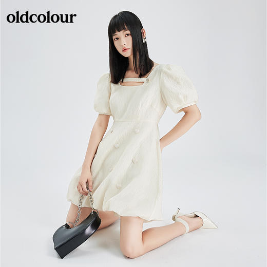 oldcolour夏季新品甜美气质连衣裙BO22101069B 商品图4
