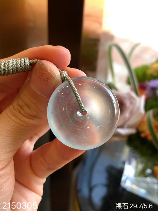 2150305，玻璃飘花平安扣裸石，69999。 商品图6