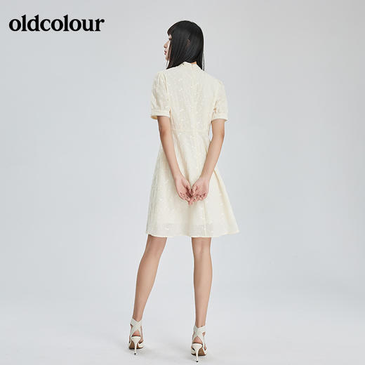 oldcolour2022夏季新品休闲短袖连衣裙BO21101111 商品图2