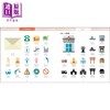 【中商原版】工作中可以使用的图标LOGO素材集 日文原版 进口艺术 仕事で使えるアイコン素材集 商品缩略图2