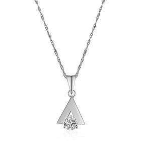 瑞恩云端漫步18K金钻石吊坠DRATPE040