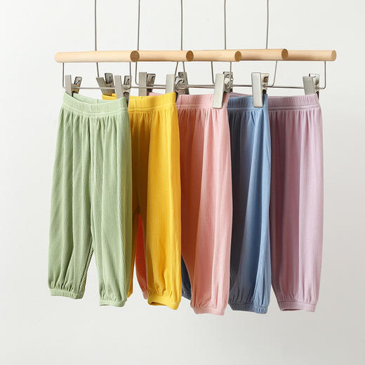 【物理防蚊 清凉透气 不缩水不起球】宝宝防蚊裤夏季新款男女童长裤婴儿莫代尔棉灯笼裤儿童空调裤 商品图2